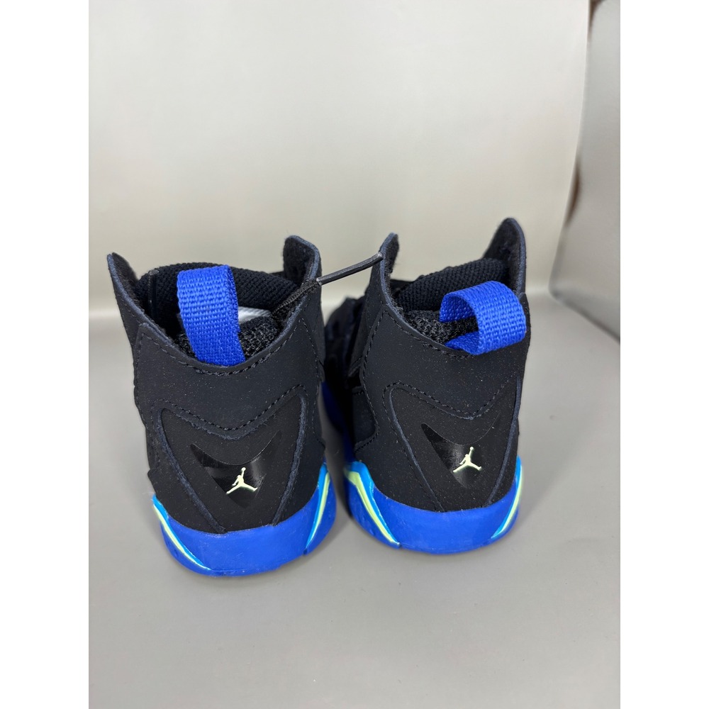 Jordan True Flight TD Black Hyper Royal Volt Toddler Sneakers 343797-074 7C - Picture 4 of 8
